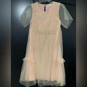 ZARA Rose Gold tutu dress size 11/12